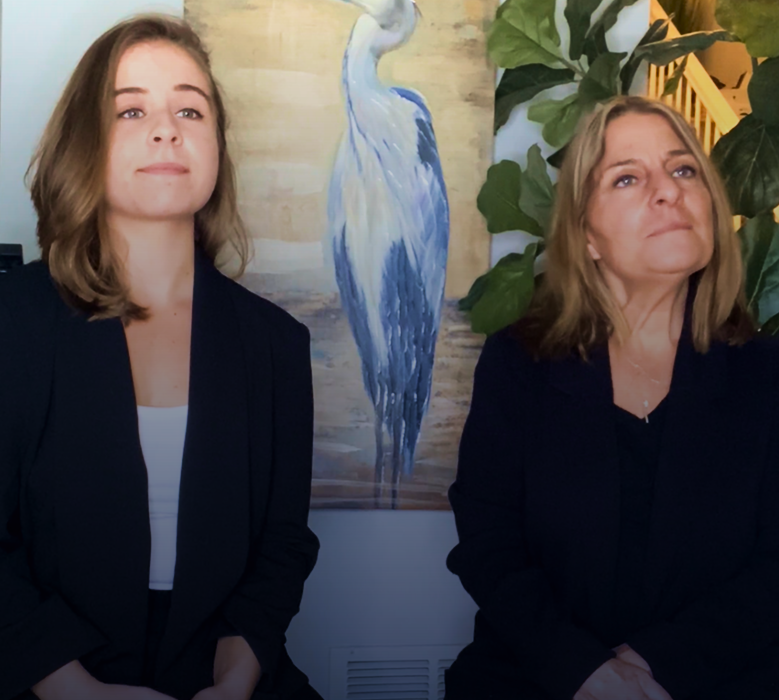 Mackenzie and Rhonda
                                sharing their experiences with XLH